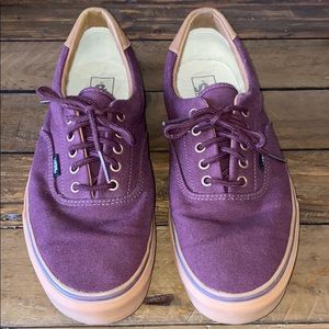 Burgundy Vans Gum Era